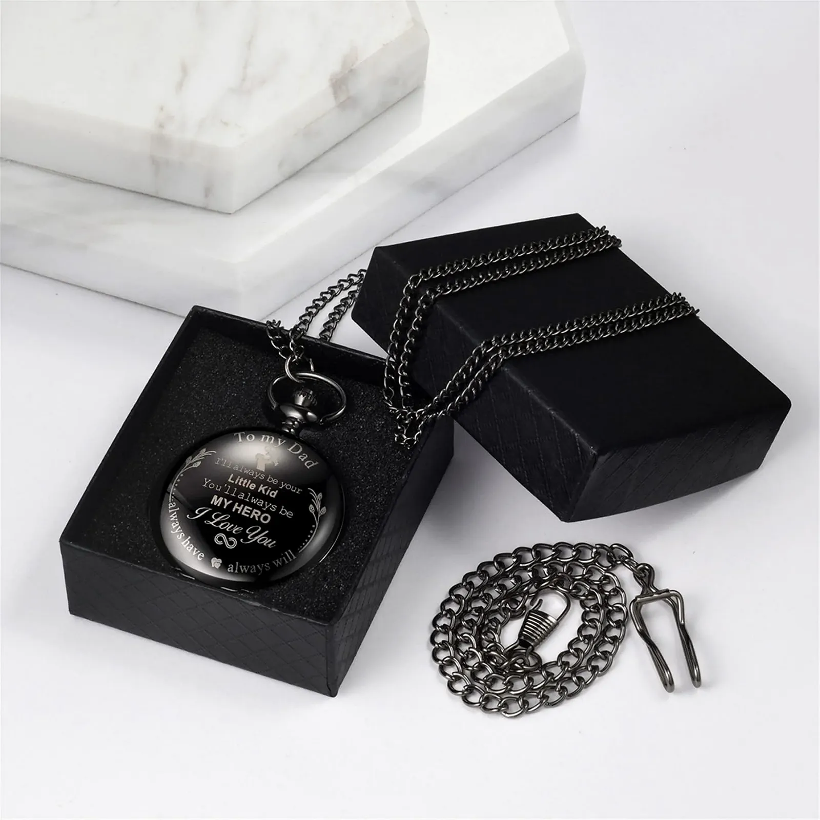 Кишеньковий годинник JewelryWe з ланцюжком для чоловіків та жінок, фото №3 Кишеньковий годинник JewelryWe з ланцюжком для чоловіків та жінок, фото №3