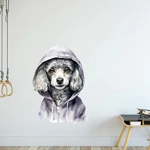 Наклейка на стіну GRAZDesign Dog Poodle 42 x 30 см synthetic.ua - Фото 1