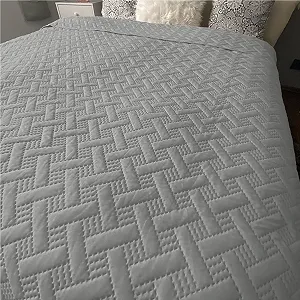 Покрывало HOMELEVEL Плетёный Однотонный - Фото 1