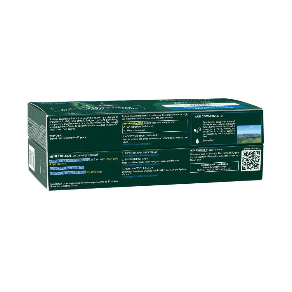 Засіб Rene Furterer Triphasic Rf80 проти випадіння волосся 12 флаконів, фото №7