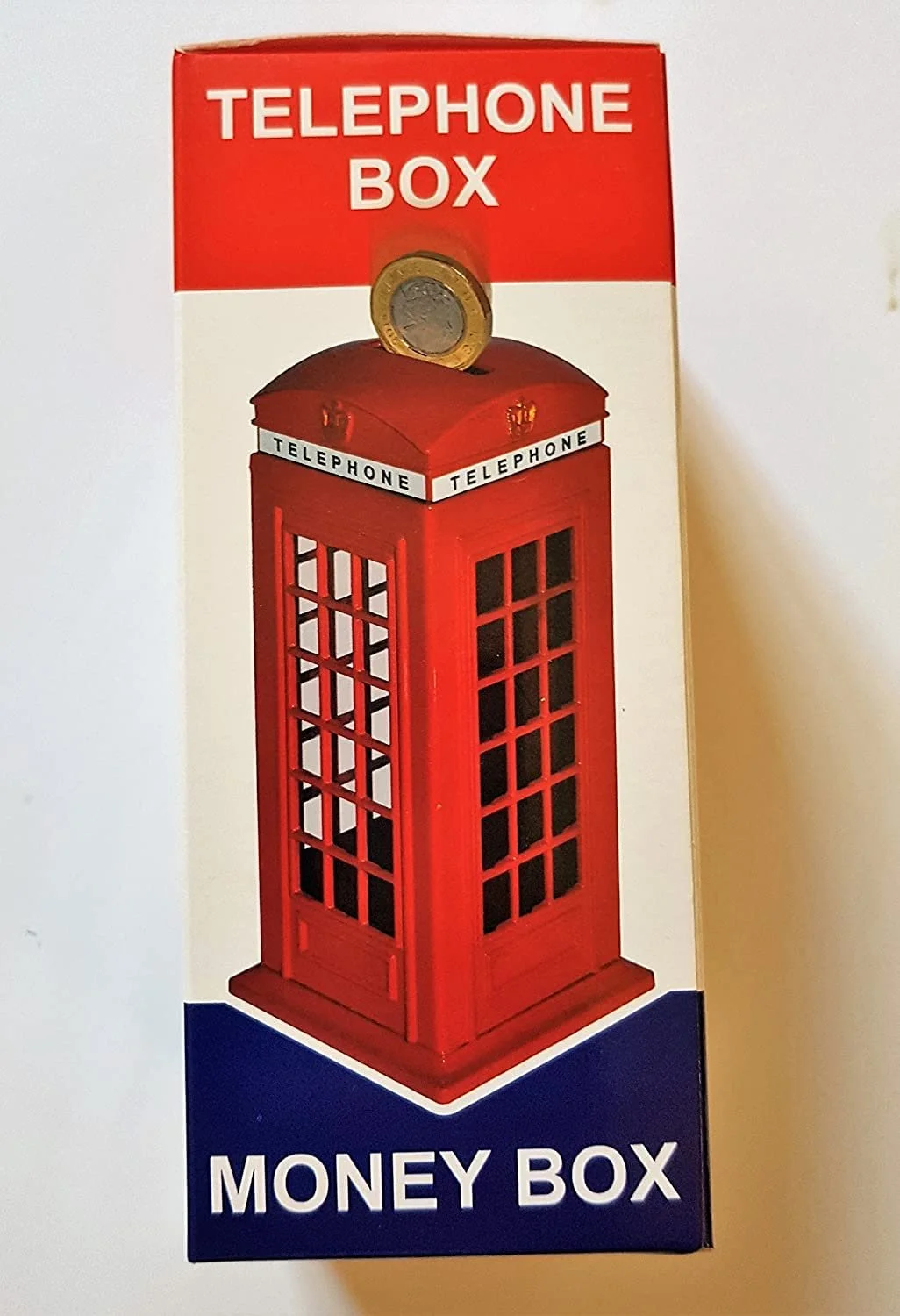 Скарбничка 2 UR DOOR Лондонська телефонна будка Цинк Union Jack 14x6 см, фото №9