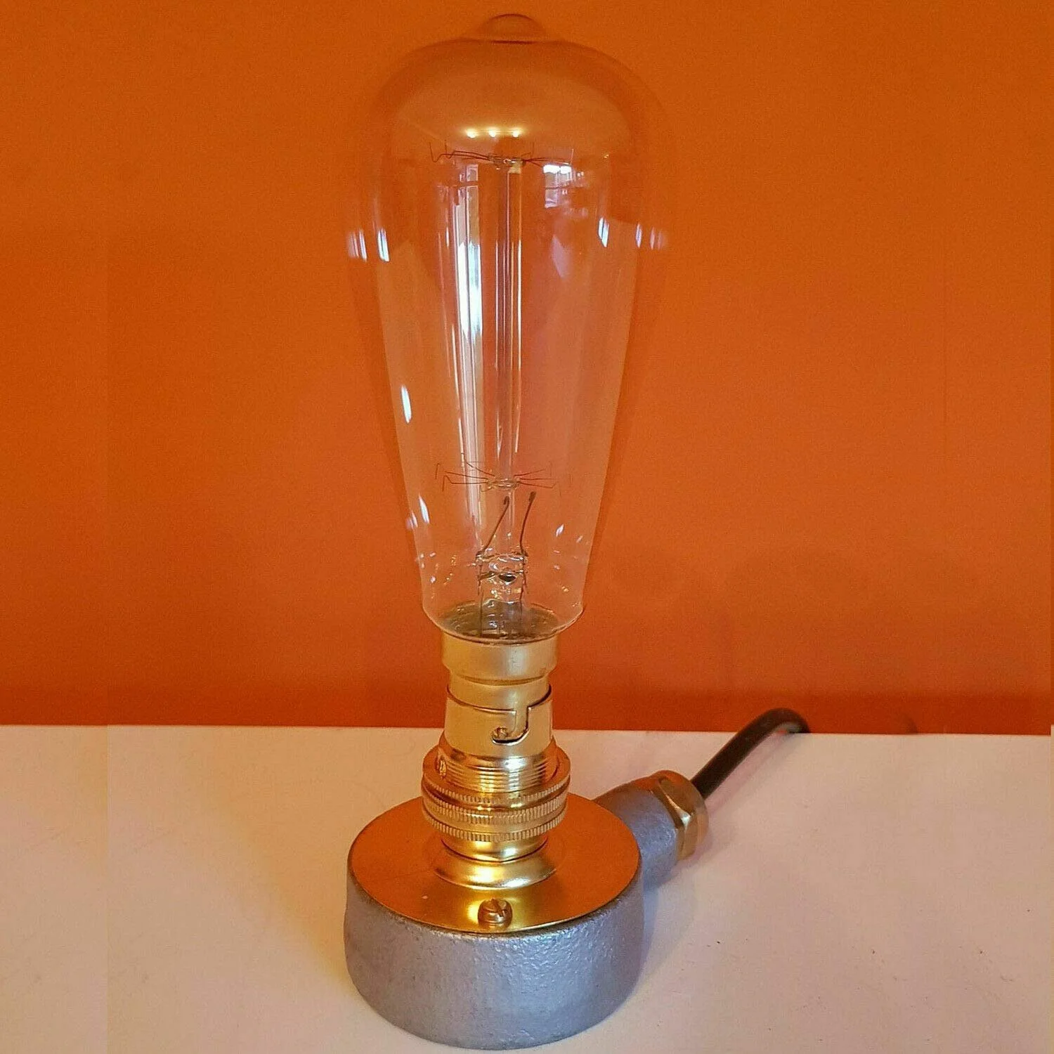 Настільна лампа Dc Voltage Retro Water Pipe Steampunk B22 Iron, фото №3