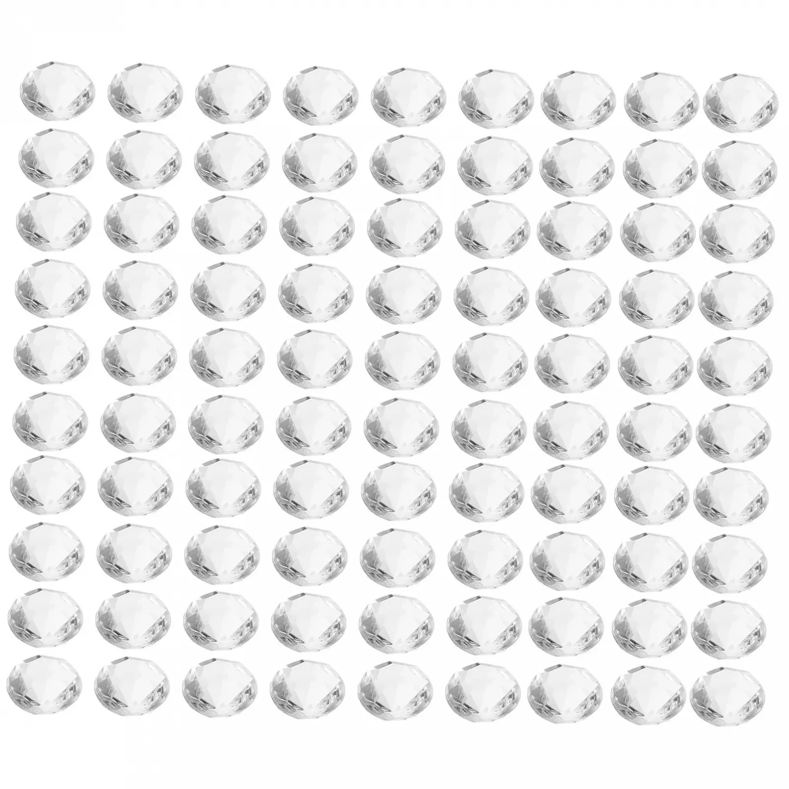 Стразы акриловые PLAFOPE 500 шт 12 мм Прозрачный, фото №1