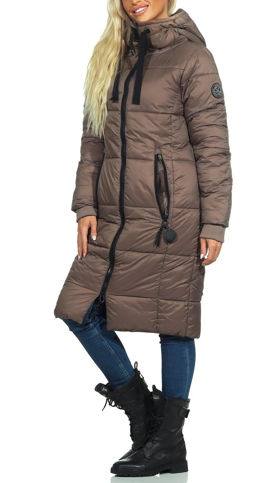 Куртка Sublevel Жіноча стьобана LSL-437 стьобана парка з капюшоном, фото №3