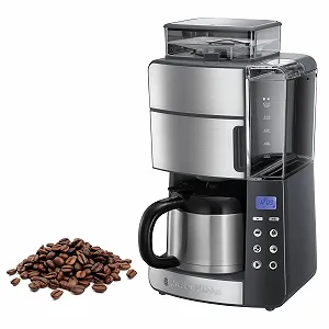 Кофемашина с кофемолкой Russell Hobbs Grind & Brew 25620-56, 10 чашек, цифровой программируемый таймер, 3 уровня помола, 1000 Вт - Фото 1