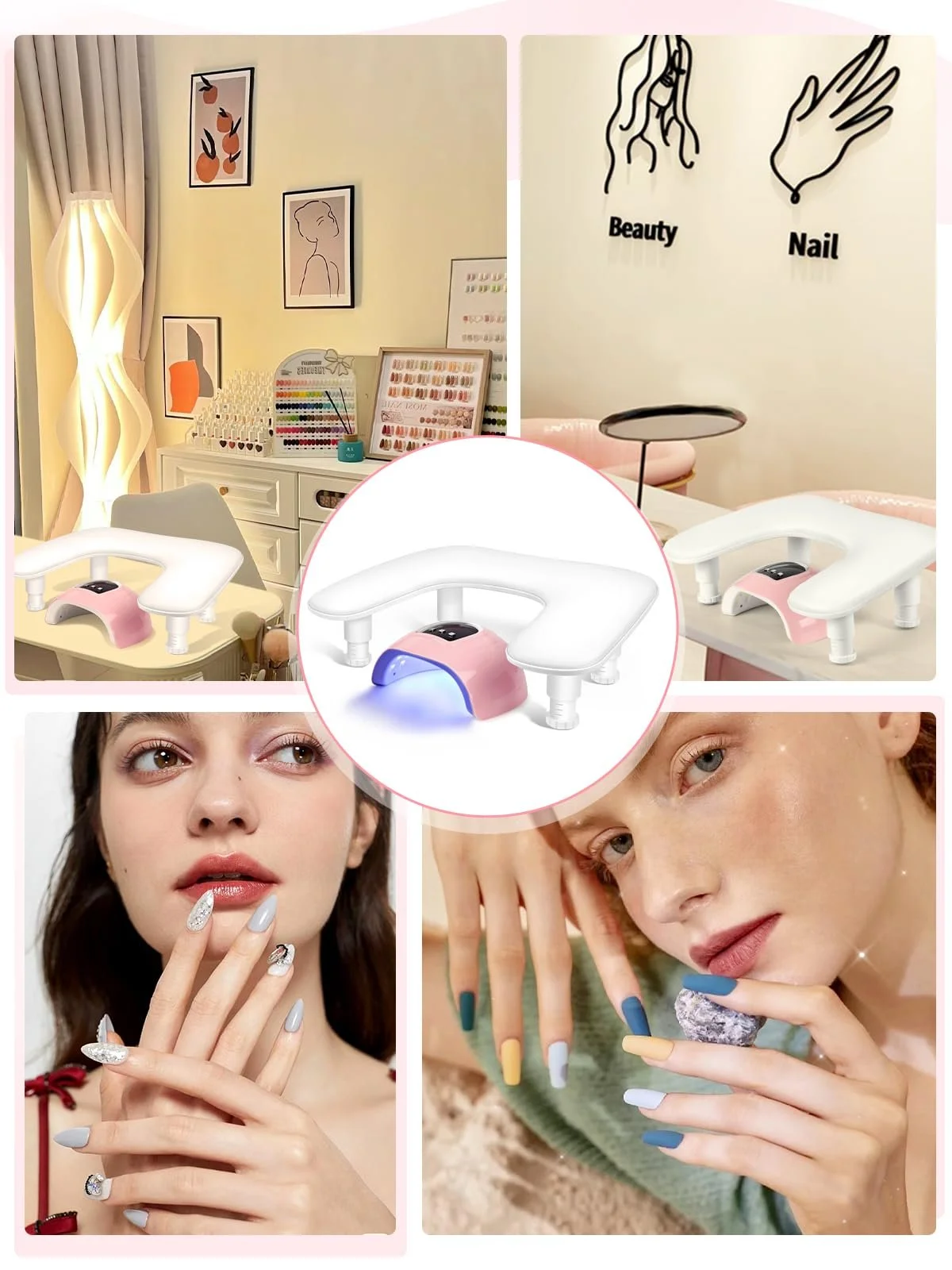 Підставка для рук U-подібна для манікюру: регульована по висоті подушка для рук, фото №7