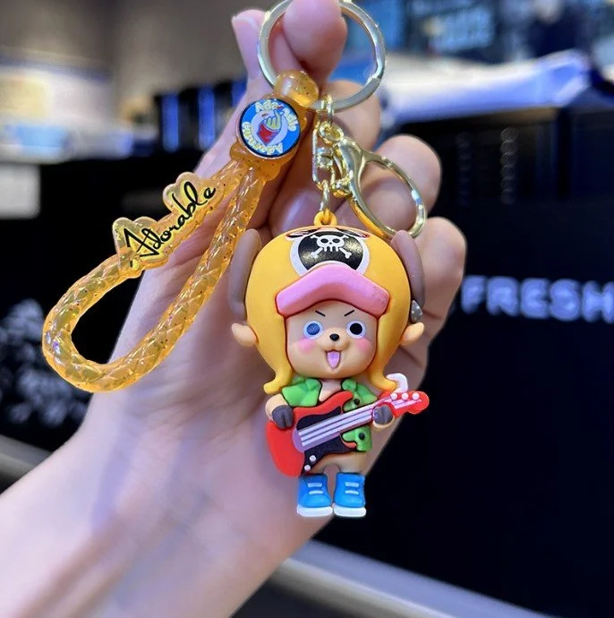 Брелок Ван піс One Piece Тоні Тоні Tony Tony дитячий брелок на рюкзак, ключі жовтий 6 см, фото №3 Брелок Ван піс One Piece Тоні Тоні Tony Tony дитячий брелок на рюкзак, ключі жовтий 6 см, фото №3