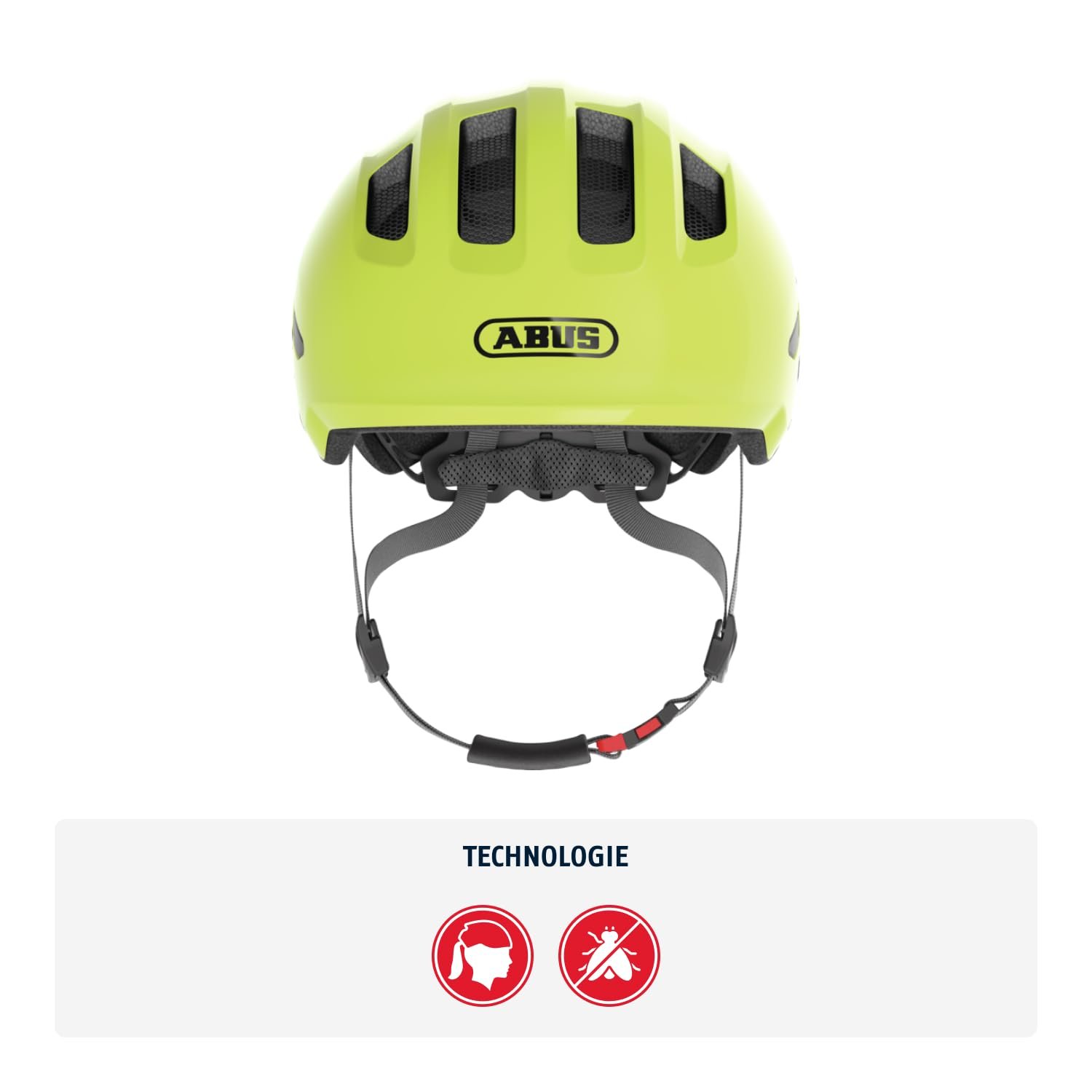 Велосипедний шолом ABUS Smiley 3.0, дитячий, з глибокою посадкою, 45–50 см, жовтий, фото №2