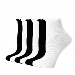 Купить Носки AKAMAS Кружевные с оборками Женские 6 пар Хлопковые носки Дышащие Мягкие Однотонные Короткие Носки для щиколотки - Фото 1 Носки AKAMAS Кружевные с оборками Женские 6 пар Хлопковые носки Дышащие Мягкие Однотонные Короткие Носки для щиколотки - Фото 1