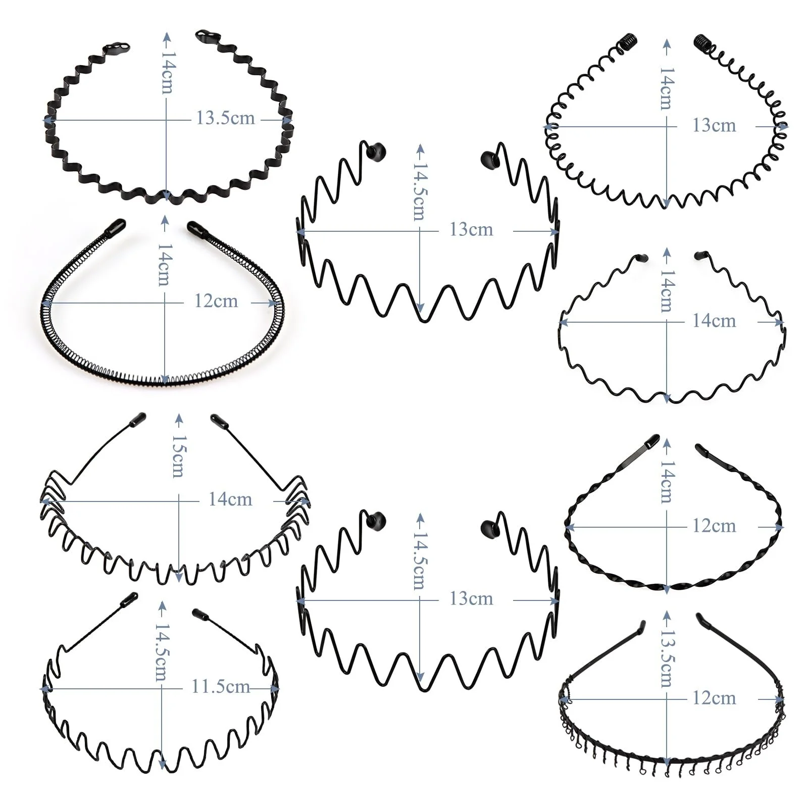 Обруч для волос Черный, фото №6