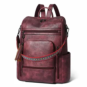 Рюкзак для ноутбука Shrrie Women's Elegant 15.6 дюймов Leather - Фото 1