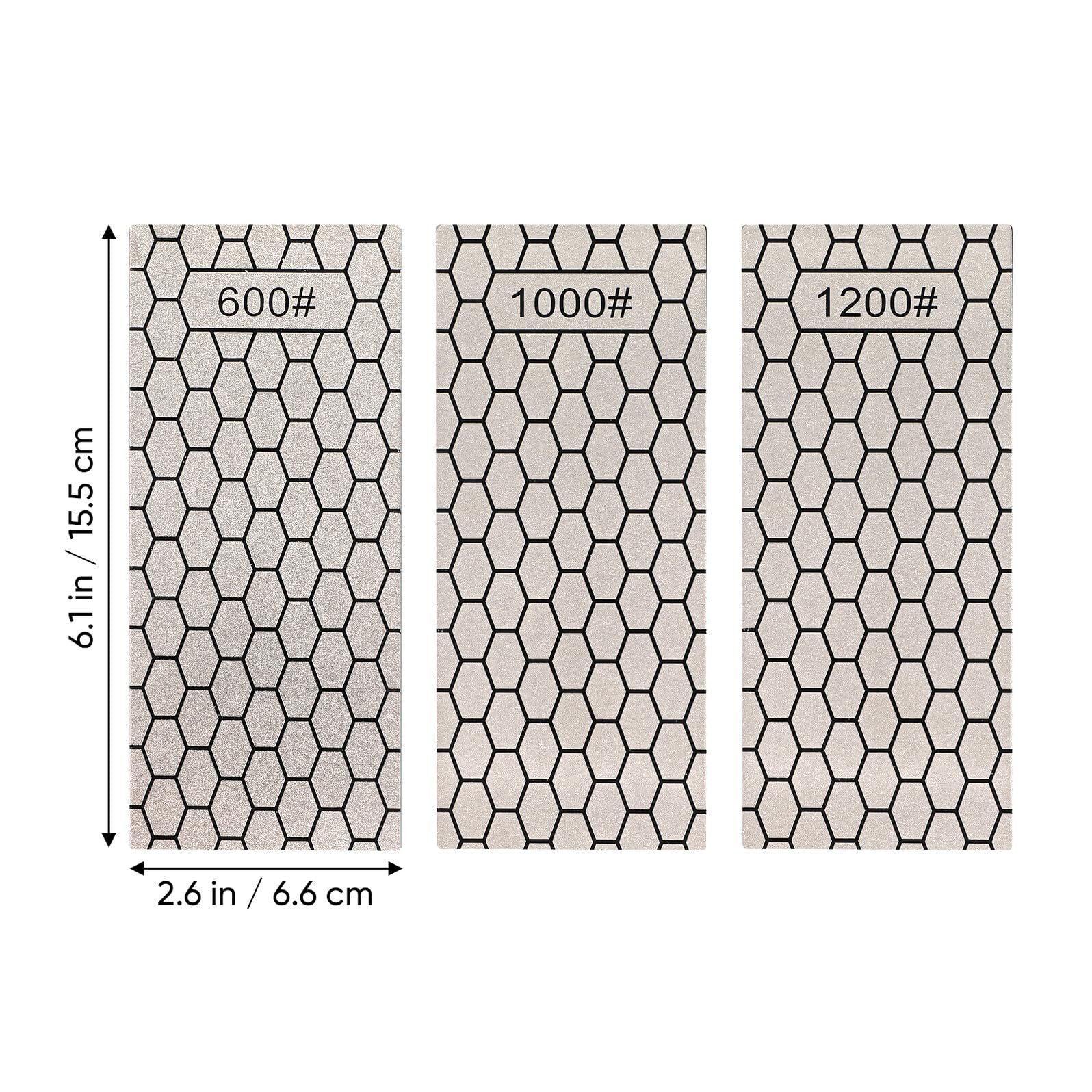 Набір алмазних точильних каменів 3 шт. Корунд Нековзні, фото №2