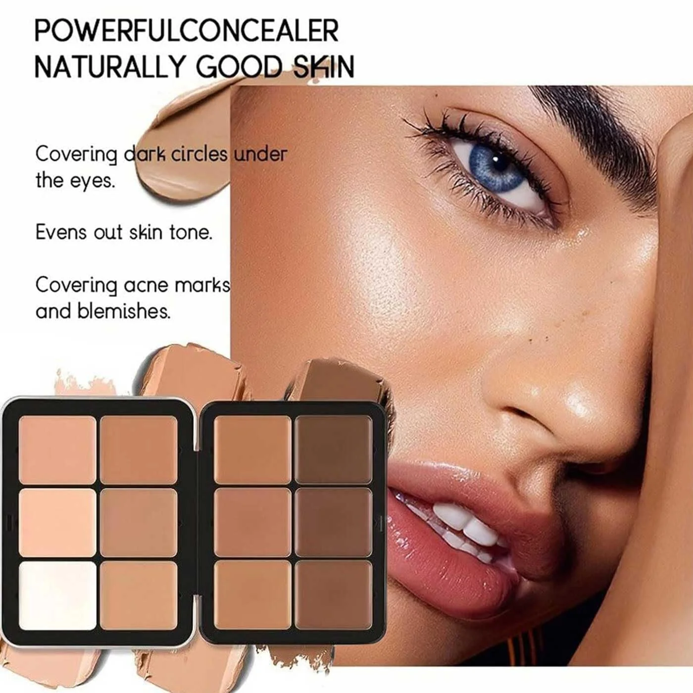 Палетка консилеров Carla Secret, Палетка кремовых румян, Палетка для макияжа, 12 цветов, Стойкое покрытие, Водостойкий, Полное покрытие для безупречной кожи, Для всех типов кожи (#03), фото №3 Палетка консилеров Carla Secret, Палетка кремовых румян, Палетка для макияжа, 12 цветов, Стойкое покрытие, Водостойкий, Полное покрытие для безупречной кожи, Для всех типов кожи (#03), фото №3