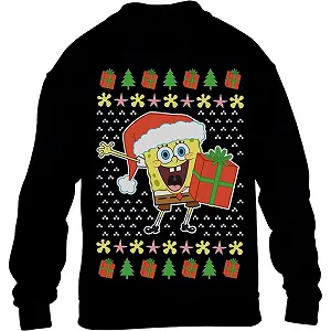 Різдвяний джемпер Nickelodeon Дитячий світшот Spongebob Christmas - Фото 1