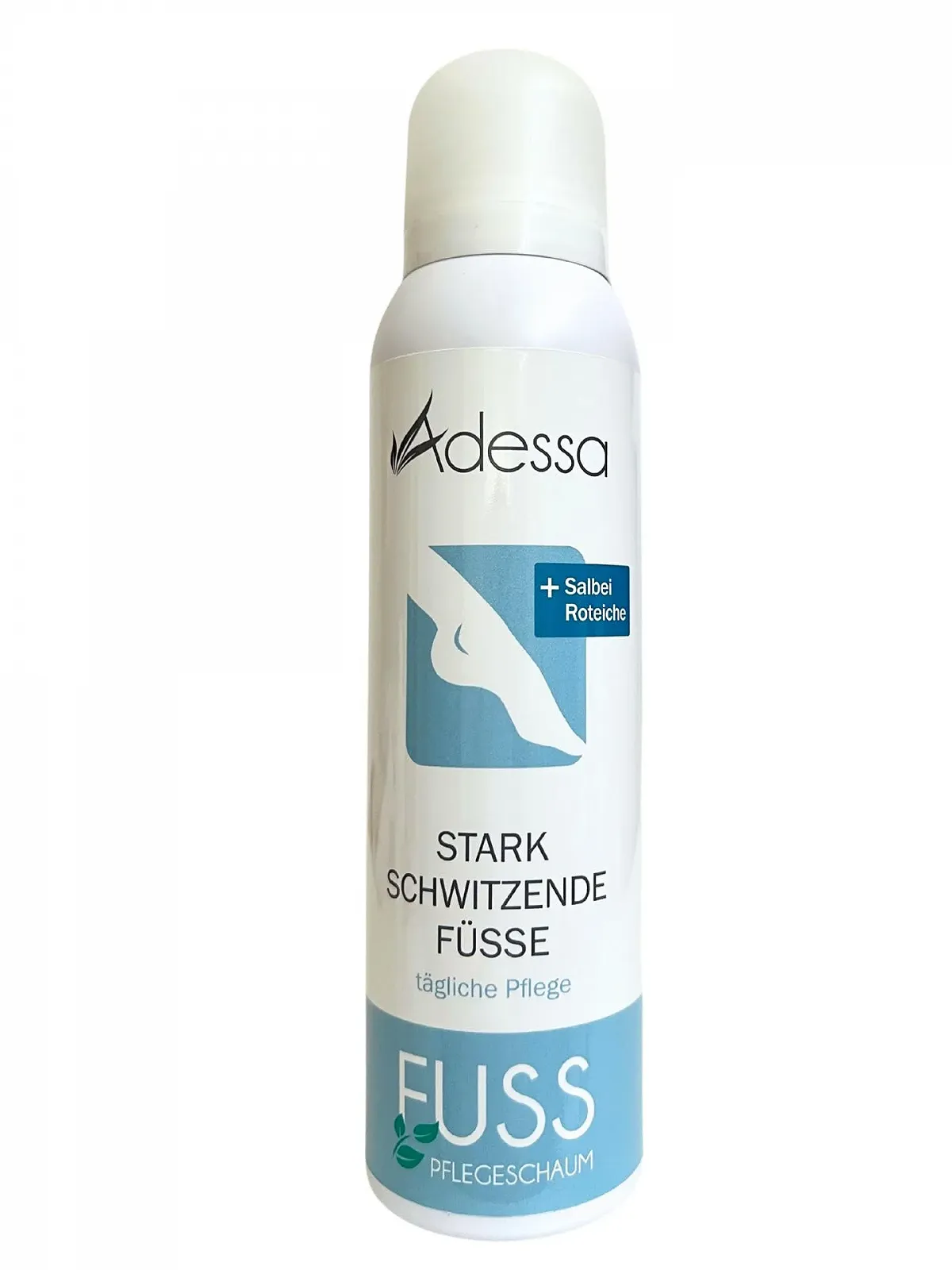 Пінка для ніг Adessa для ніг, що пітніють, з мигдальною олією та пантенолом 150 мл, фото №1