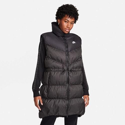 Жилет Nike Therma-Fit Loose Long Puffer XS Черный, фото №1