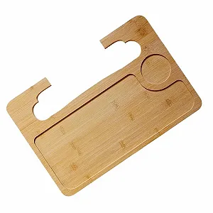 Автомобільний столик-піднос з потовщеного бамбука Подвійного Призначення: для їжі та ноутбука - Фото 1