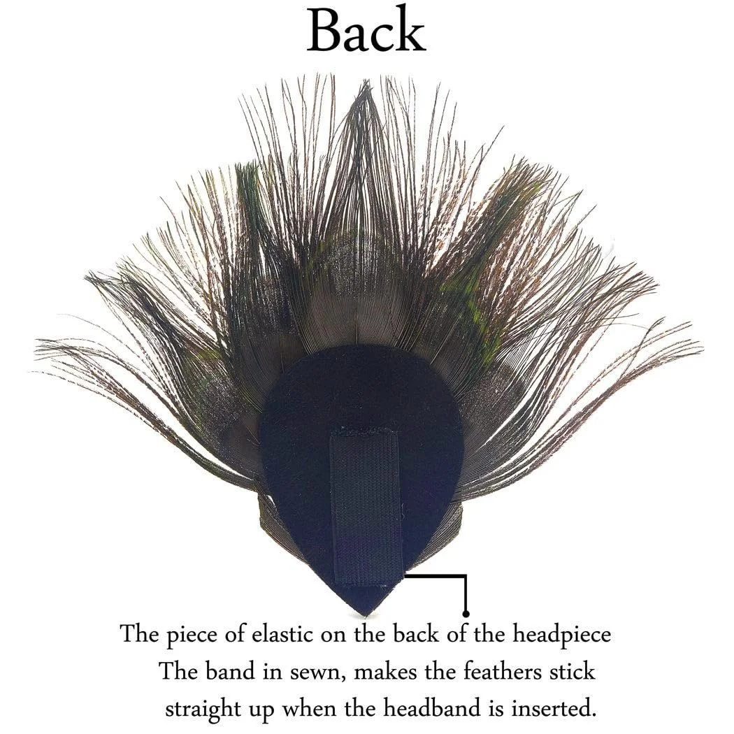 Обруч для волосся з пір'ям, фото №5