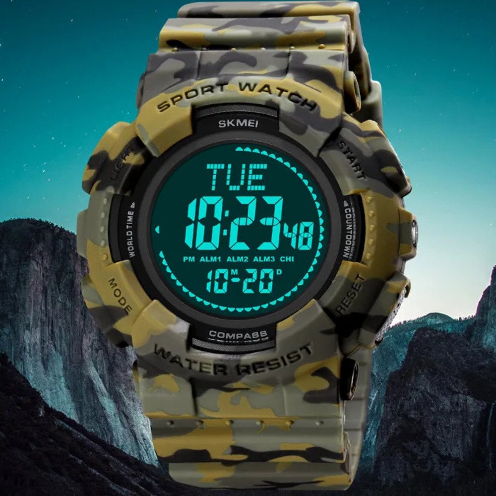 Годинник Skmei 2195 Camo Green, фото №3