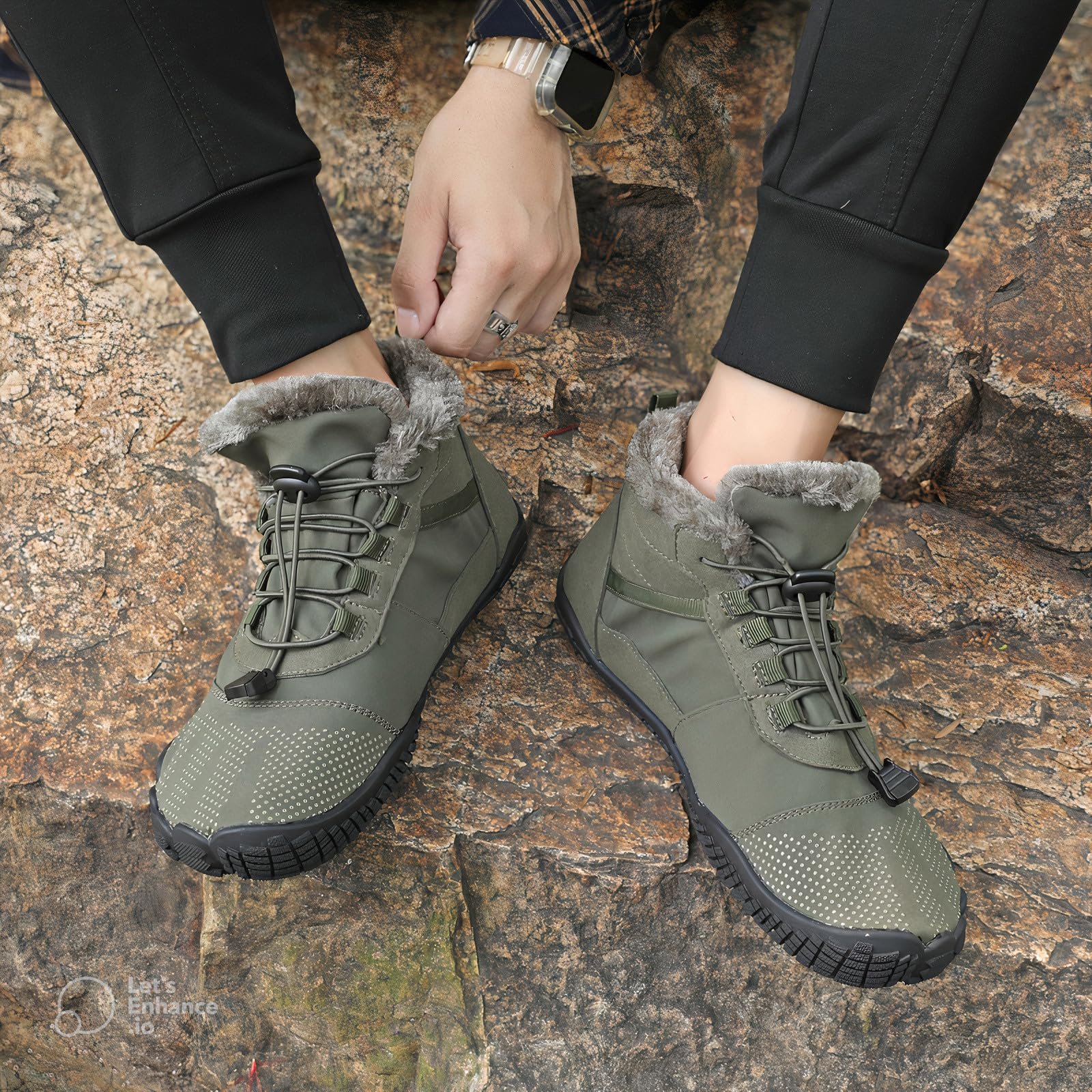 Ботинки зимние Payesrui Waterproof Barefoot Unisex Легкие Нескользящие с теплой подкладкой для трейлраннинга, фото №7