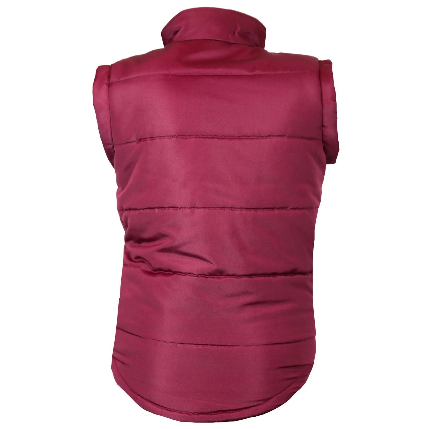 Жилет для верхової їзди дитячий MS-Trachten Mia бордовий стьобаний з легкою підкладкою, фото №2