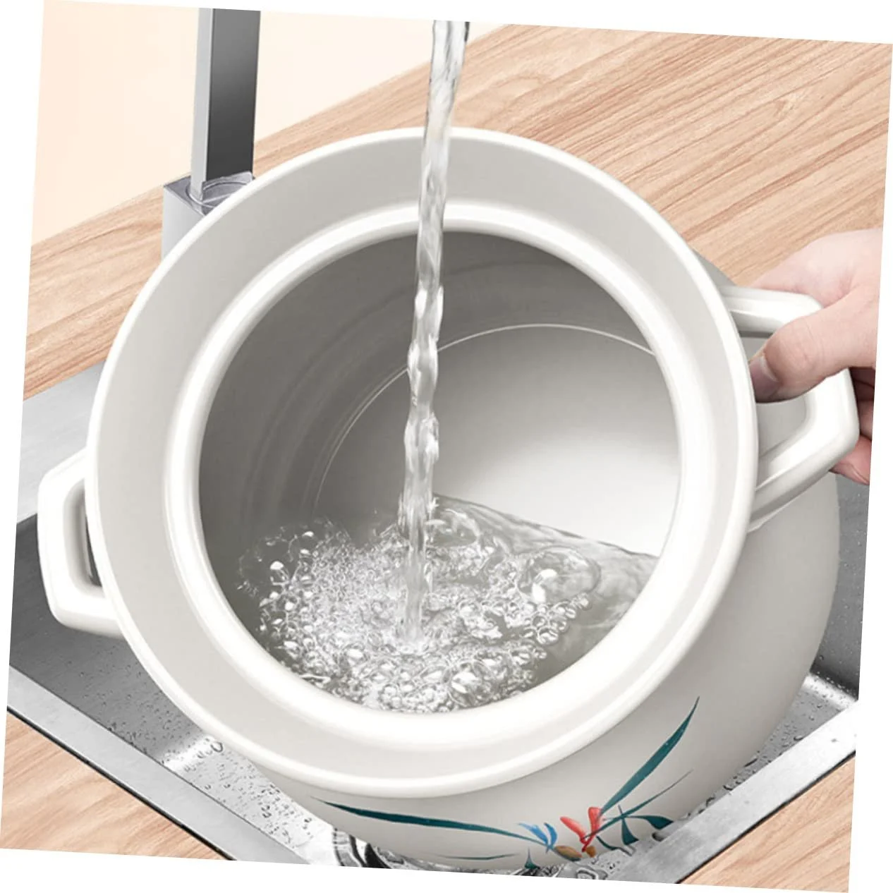 Кастрюля VALICLUD керамическая 2 л высокотемпературная японский дизайн, фото №5