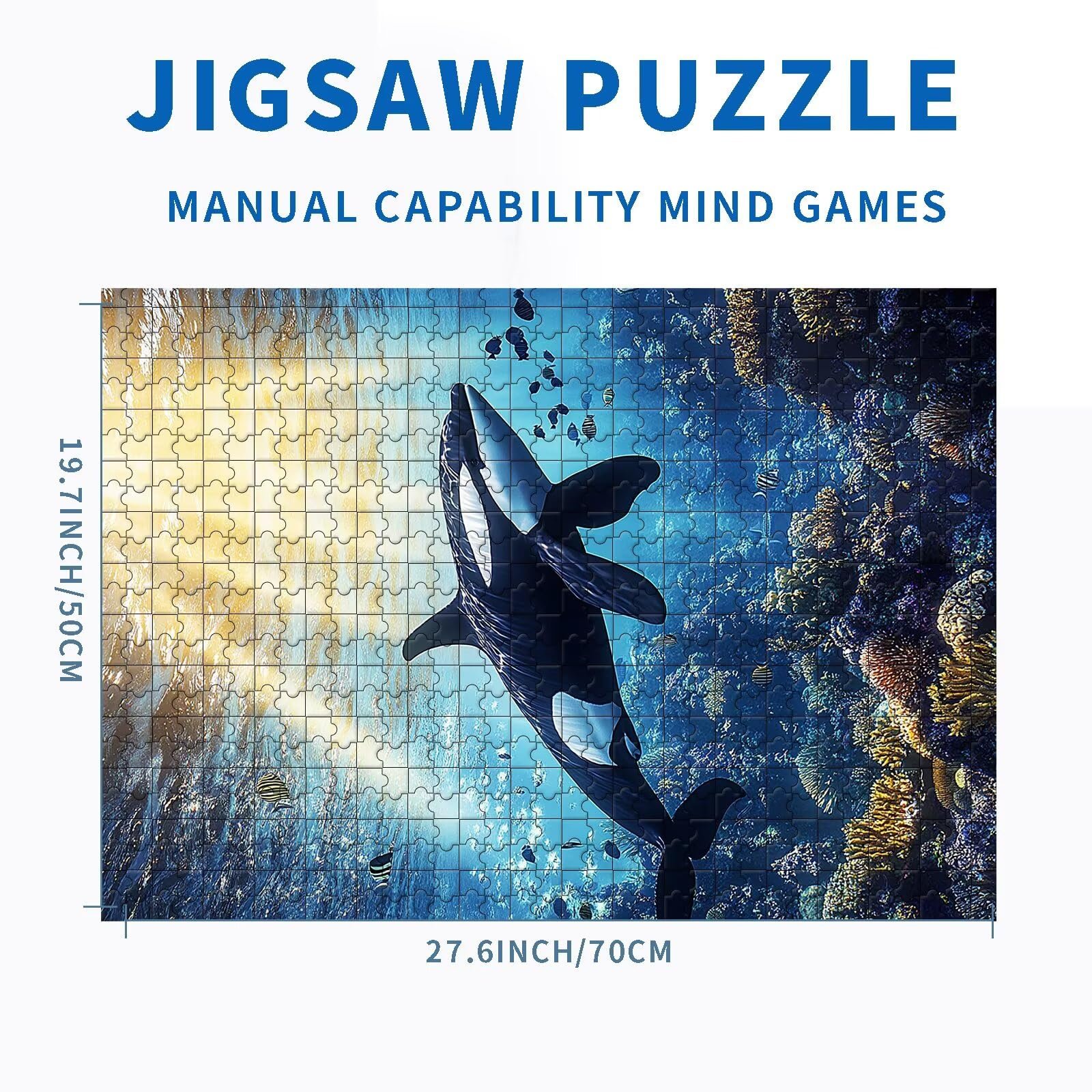 Пазл Graceful Orca Coral Reef and Fish Scene 1000 деталей 70 x 50 см, фото №2 Пазл Graceful Orca Coral Reef and Fish Scene 1000 деталей 70 x 50 см, фото №2