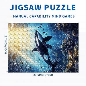 Пазл Graceful Orca Coral Reef and Fish Scene 1000 деталей 70 x 50 см synthetic.ua - Фото 1