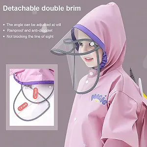 Детский дождевик для мальчиков и девочек, водонепроницаемый дождевик-пончо с мультяшным рисунком, многоразовый, легкий дождевик 2-15 лет synthetic.ua - Фото 1