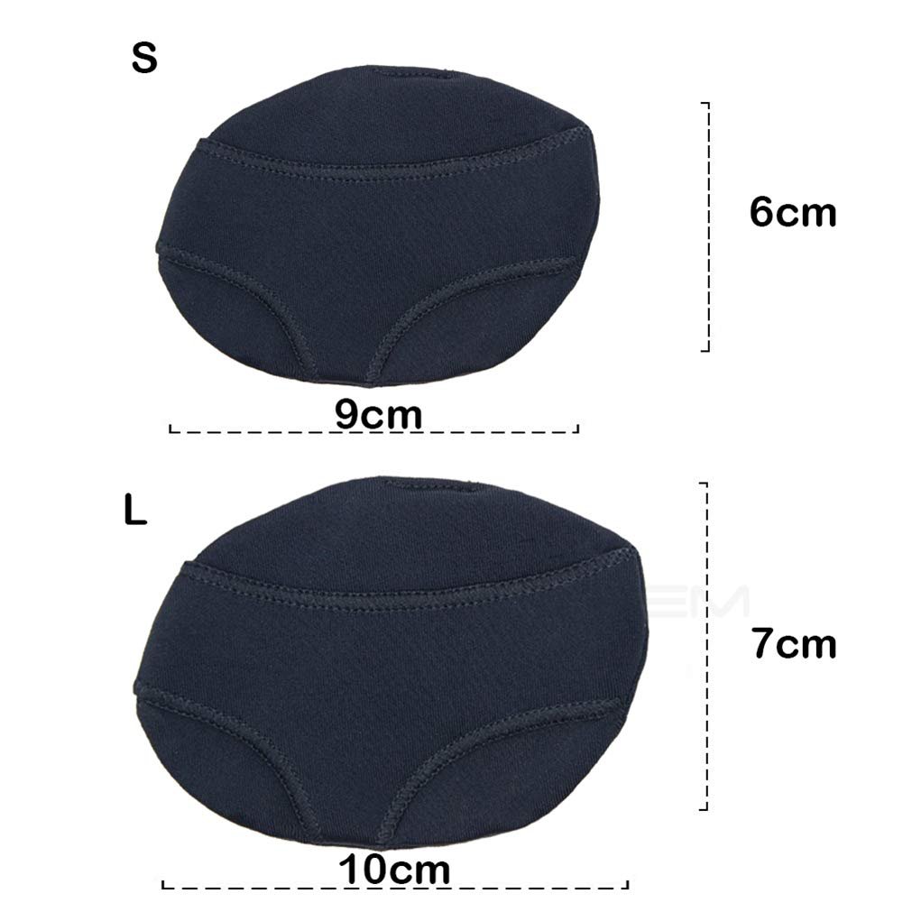 Подушка для передньої частини стопи Anti Sanding, силіконовий протектор для пальців ніг, нейлонова лайкра, фото №6