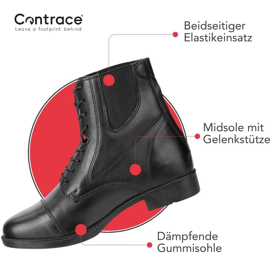 Челси Contrace Backzip Lace Leather кожаные с молнией и шнуровкой, фото №3