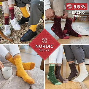 Шкарпетки NORDIC Everyday Dress з вовни мериноса synthetic.ua - Фото 1