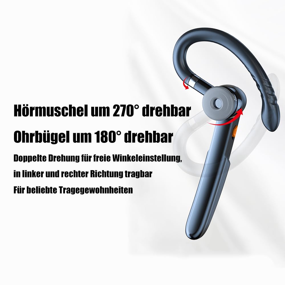 Наушники ESSONIO Bluetooth с микрофоном одно ухо, фото №4