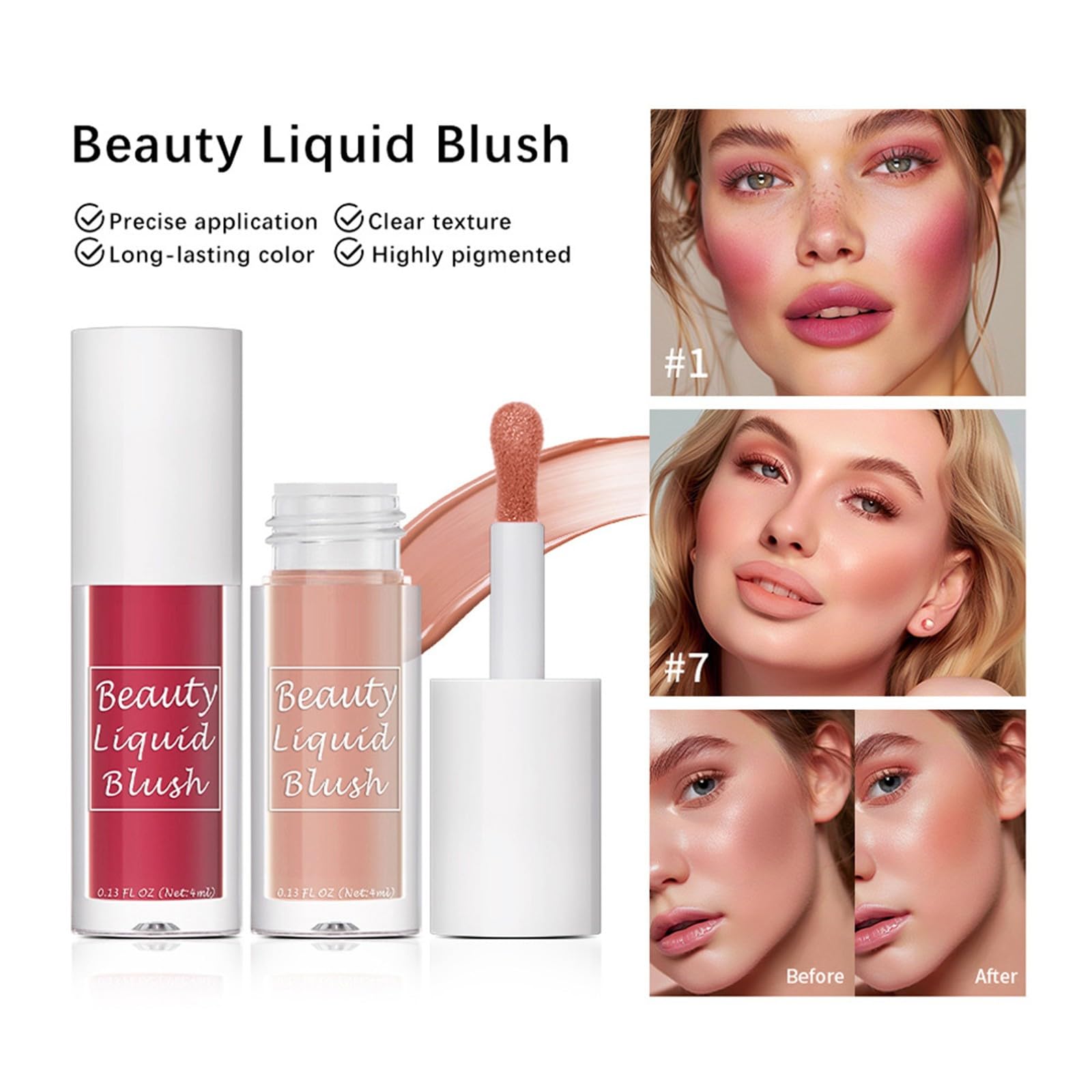 Рум'яна TianWlio Natural Look Nine Color Liquid Natural Colour 4 мл, фото №3 Рум'яна TianWlio Natural Look Nine Color Liquid Natural Colour 4 мл, фото №3