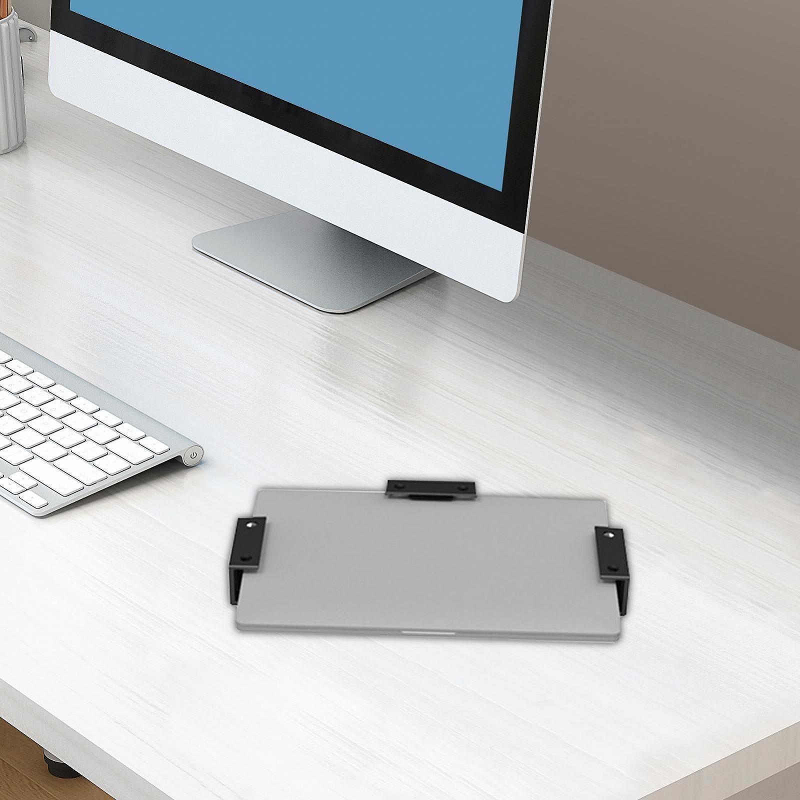 Держатель для ноутбука под стол, Подставка для ноутбука, Легкий подстольный монтаж, Многофункциональные подстольные крепления, фото №3