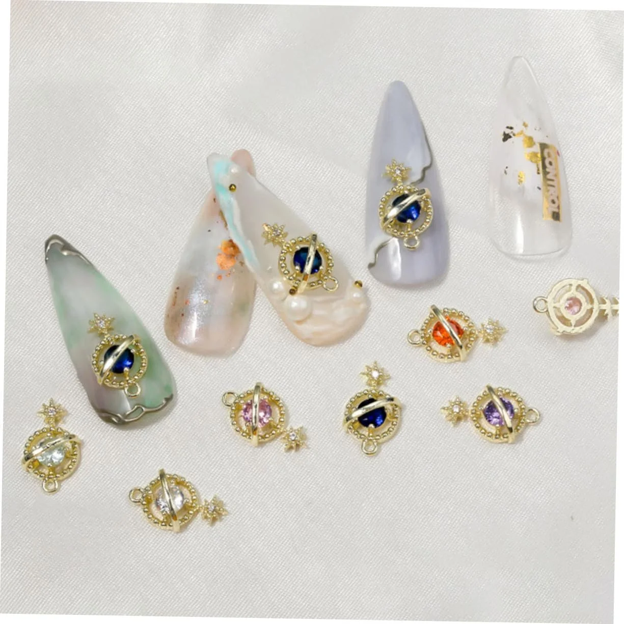 Аксессуары для ногтей (6 шт.) Planet Elements DIY Декор для маникюра, фото №2