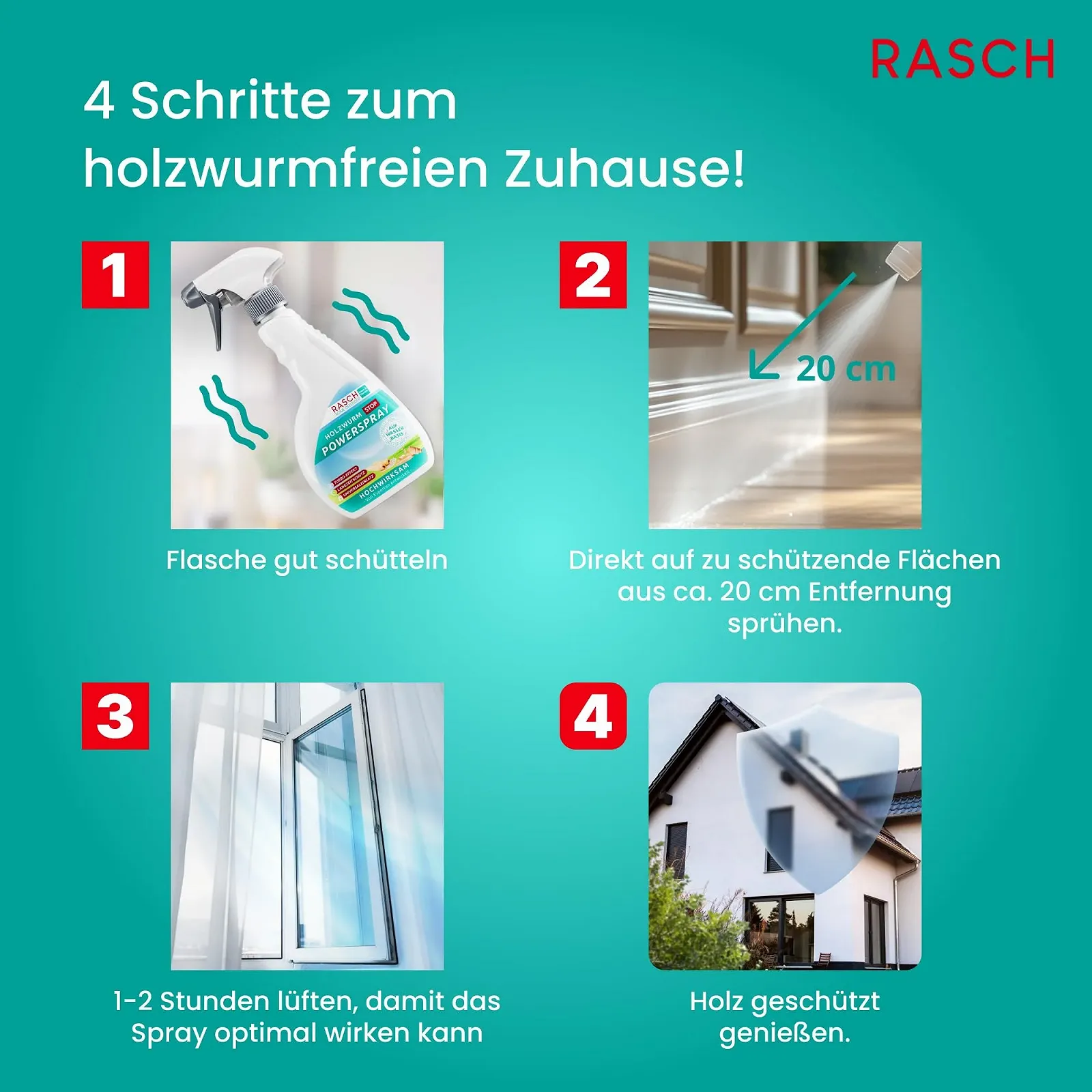 Спрей проти деревоточців Rasch Home Defender 500 мл, фото №4
