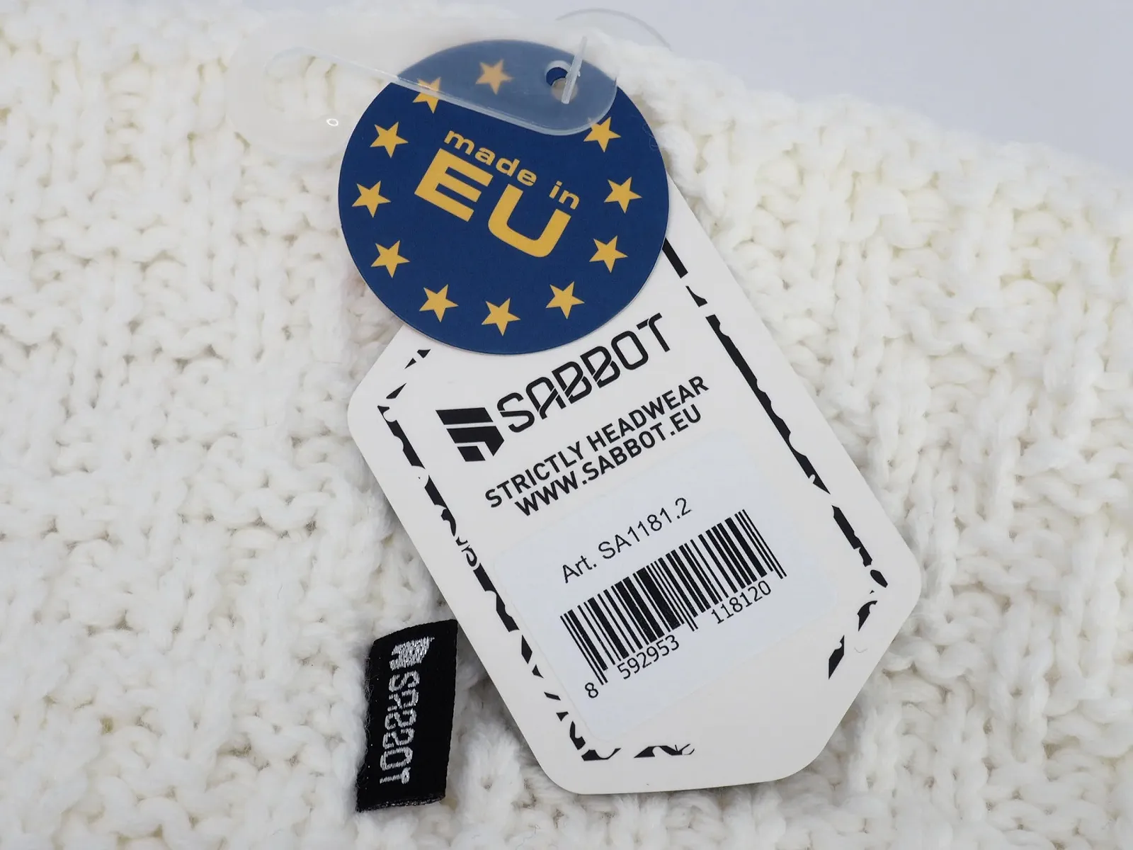 Пов'язка на голову зимова SABBOT Жіноча Широка з флісом Біла, фото №5 Пов'язка на голову зимова SABBOT Жіноча Широка з флісом Біла, фото №5