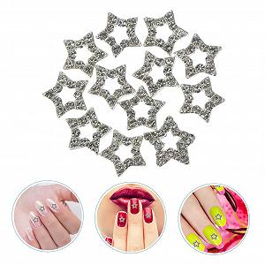 Подвески для ногтей В форме звезды 12 шт. Декоративные украшения для ногтей для акриловых ногтей DIY synthetic.ua - Фото 1
