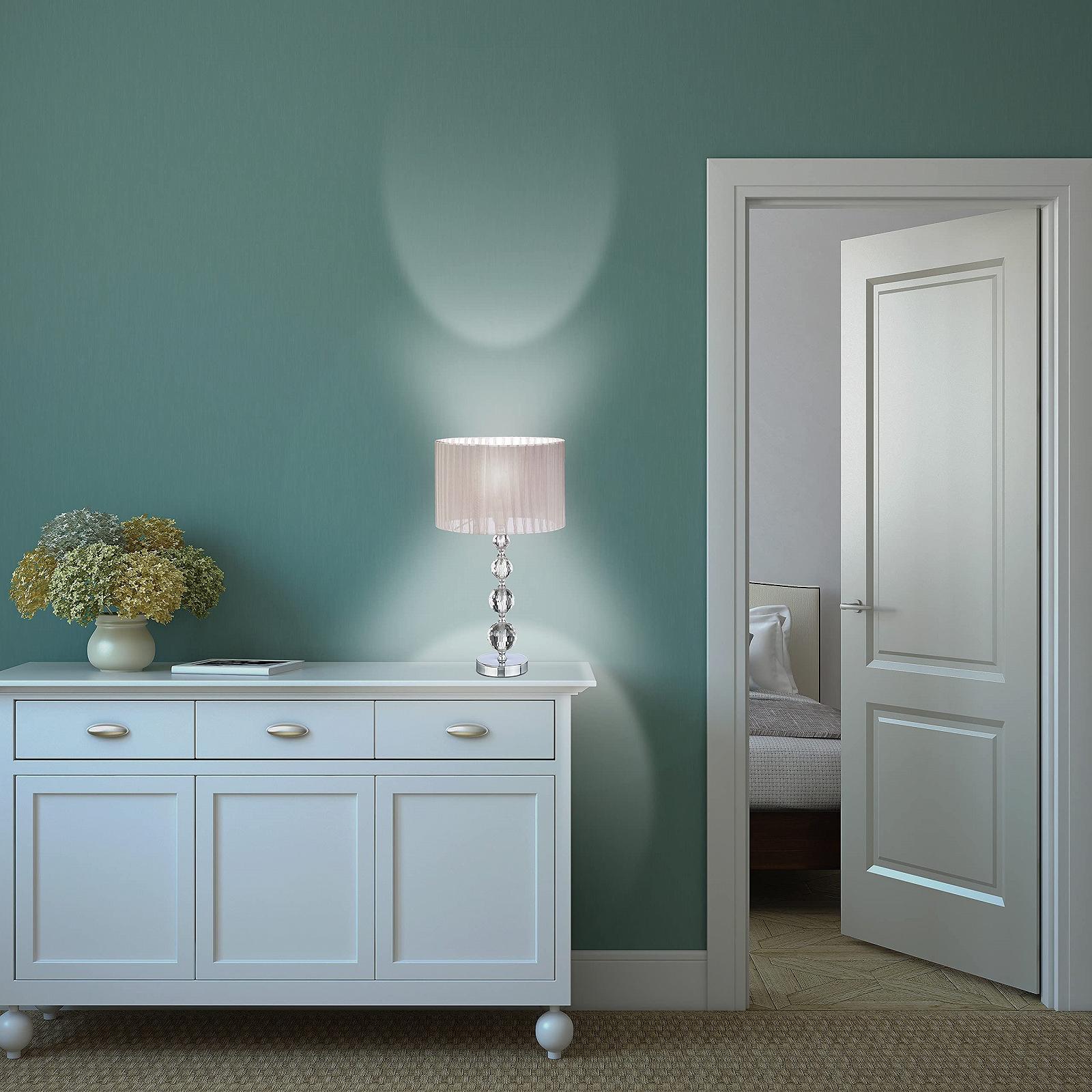 Настільна лампа Relaxdays Crystal Ball 53 x 29.5 x 29.5 см Grey Shade clear/silver, фото №2