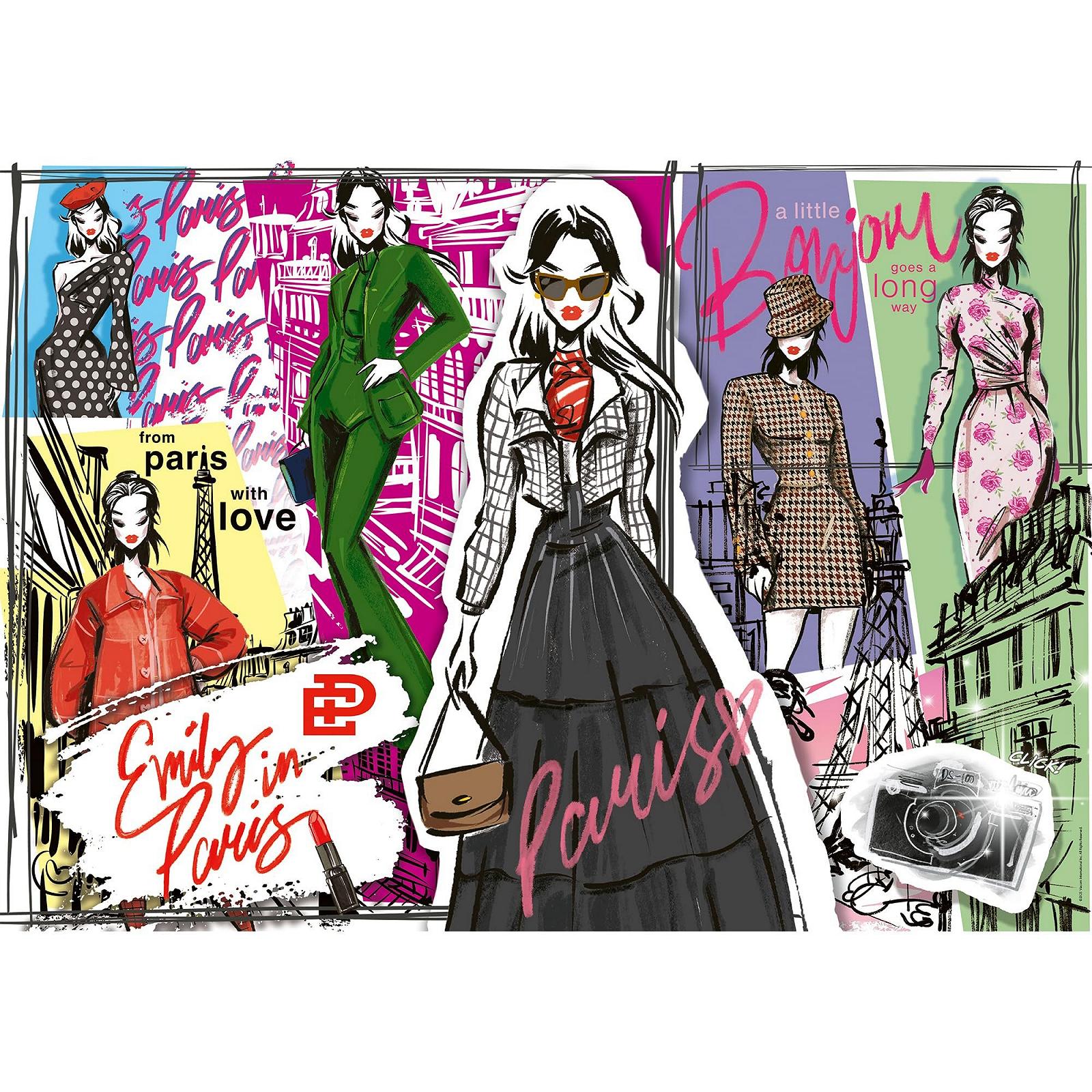 Пазл Trefl Emily in Paris Fashion Inspirations 1000 деталей, фото №2