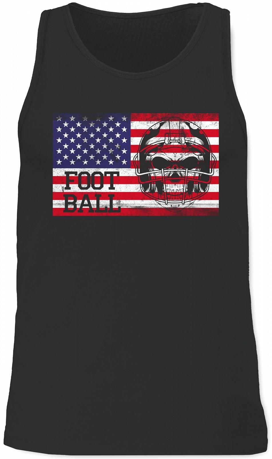 Майка Shirtracer American Decoration Superbowl Party Football Vintage with America Flag, фото №4