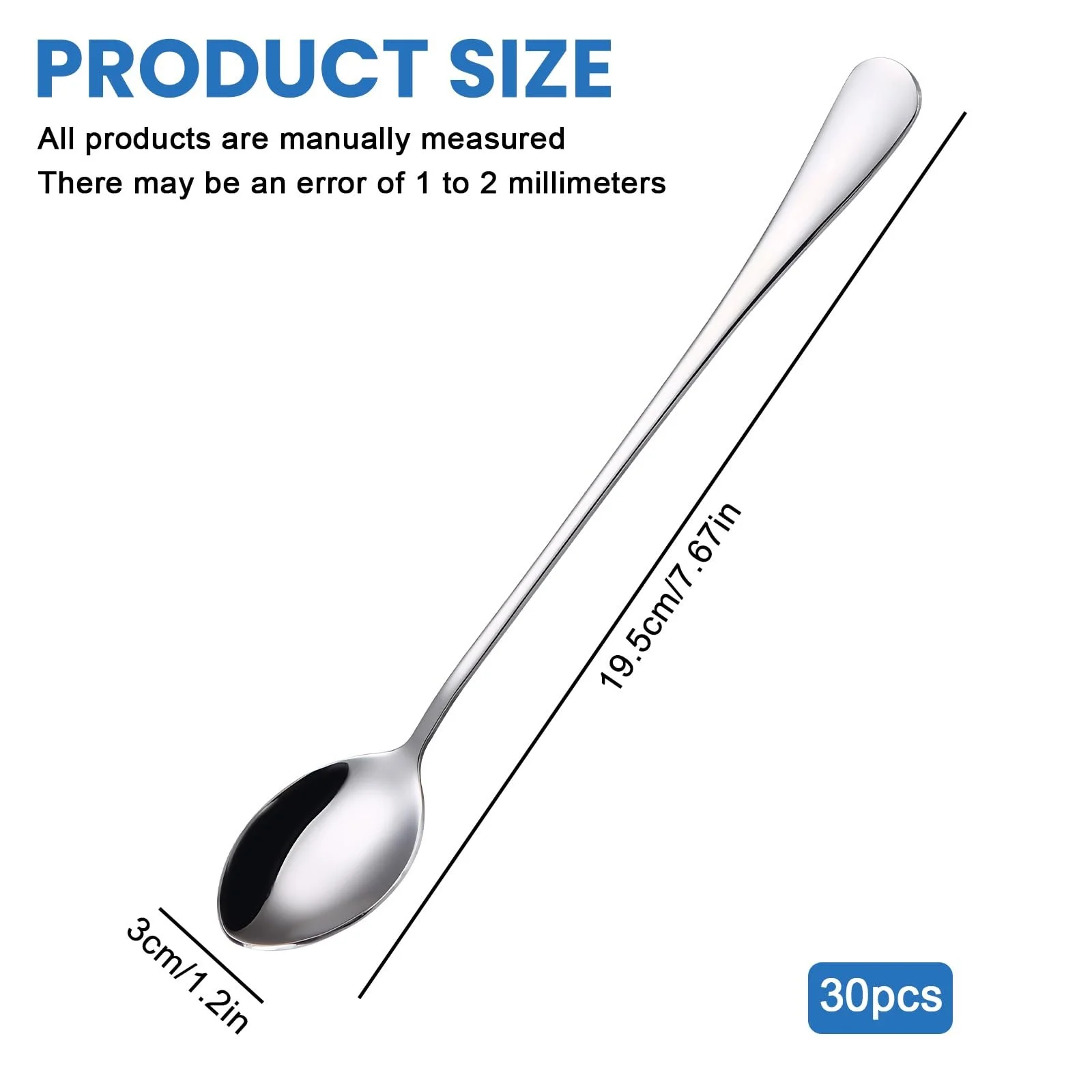 Набір ложок для лате макіато, 30 шт, фото №2