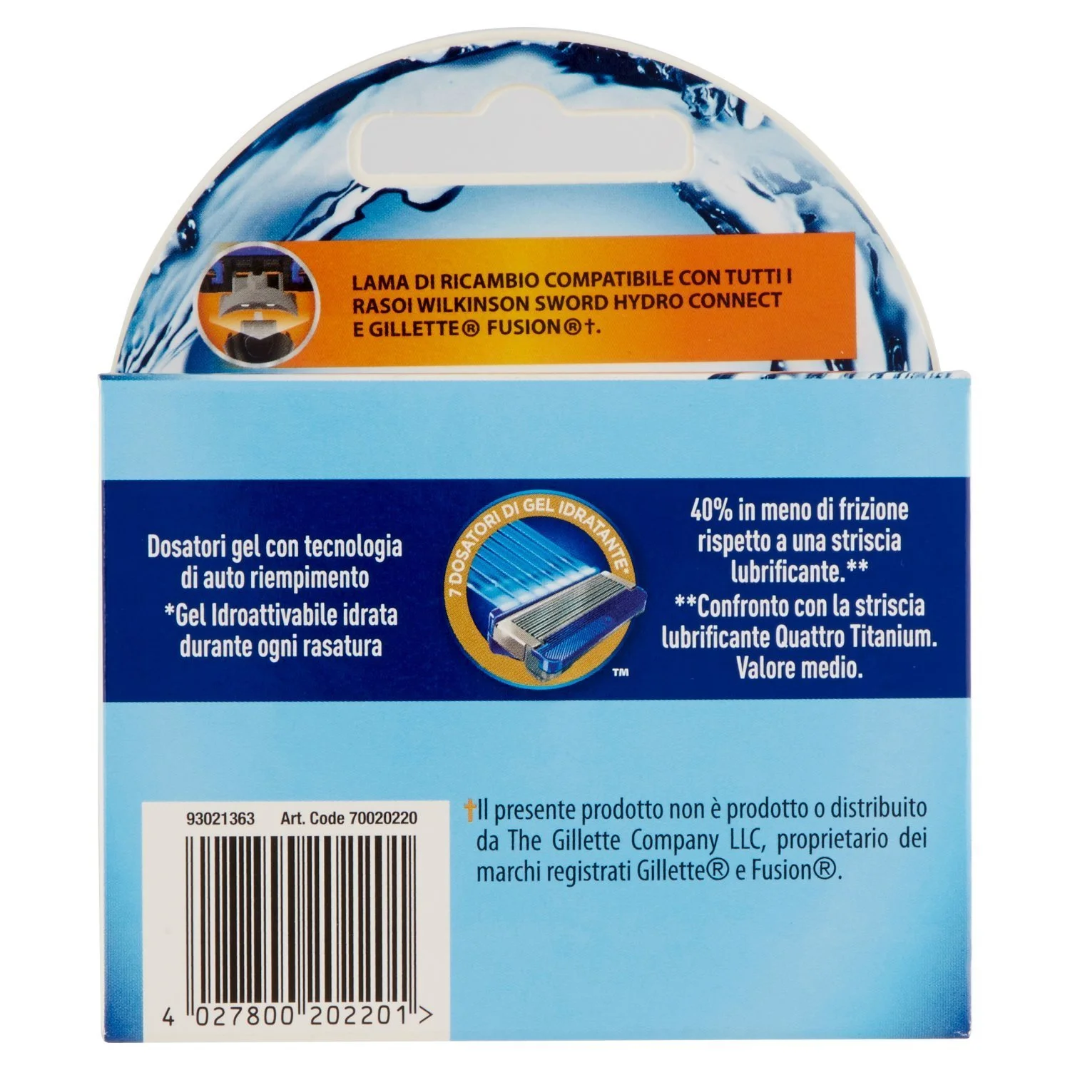 Сменные лезвия Wilkinson Sword Hydro 5 Connect 4 шт., фото №3