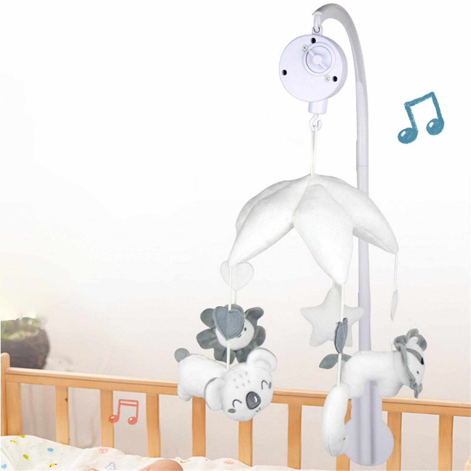 Мобиль Baby Bed Mobile Музыкальный детская кроватка для мальчиков девочек Мягкая плюшевая игрушка-зеркало, фото №3