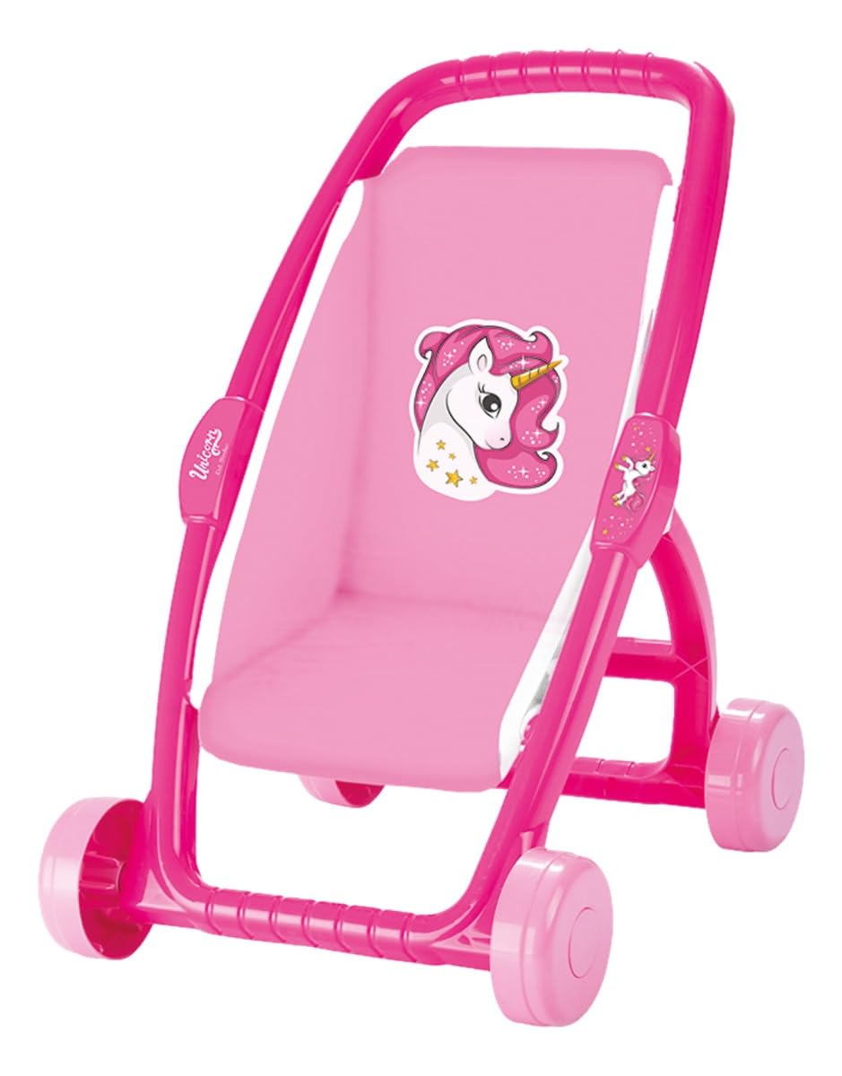 Візочок для ляльок Dolu Unicorn Pink, фото №1