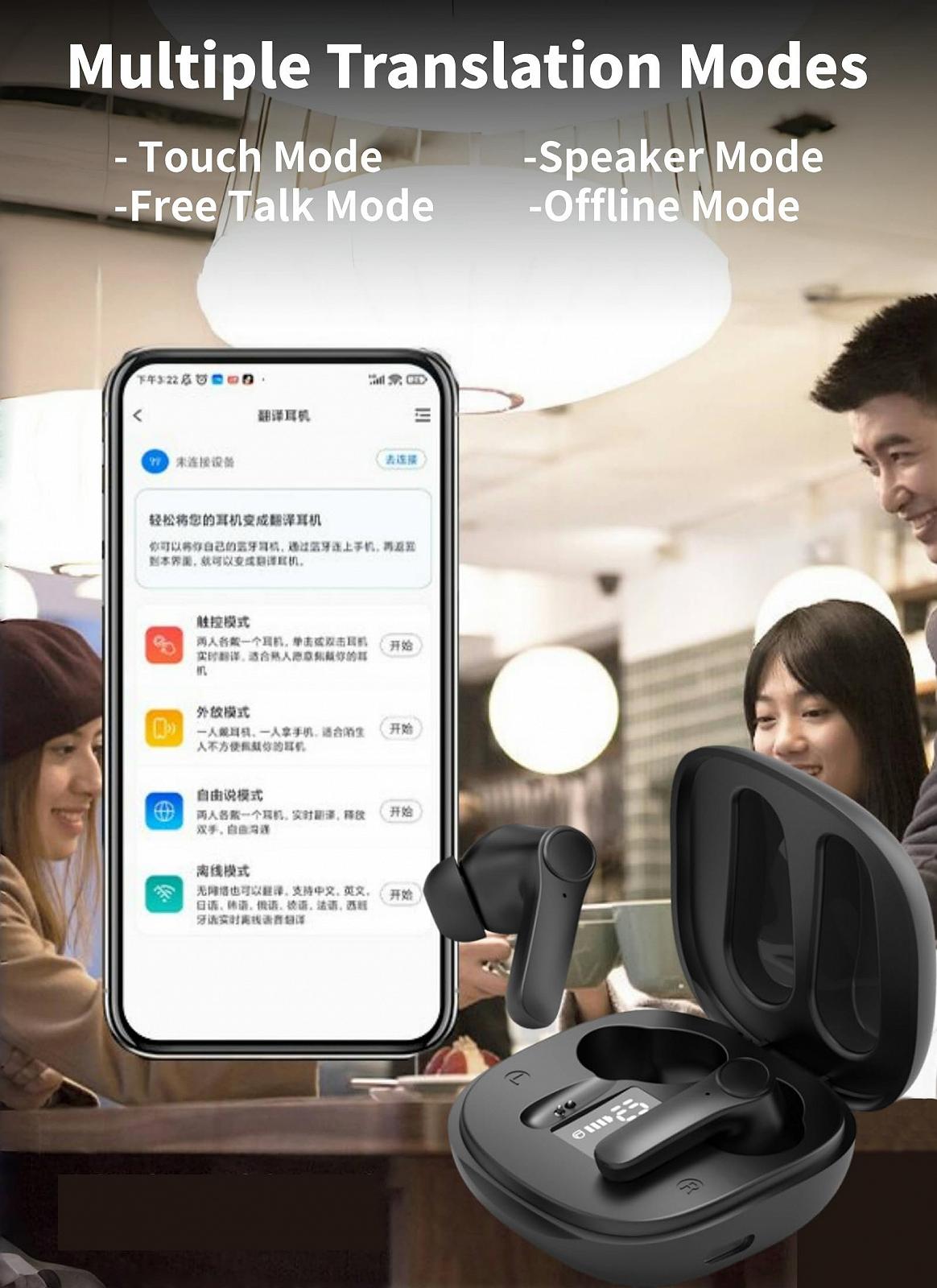 Навушники-перекладачі Diyeeni B11 з BT5.3, Висока точність шумозаглушення ENC, фото №5 Навушники-перекладачі Diyeeni B11 з BT5.3, Висока точність шумозаглушення ENC, фото №5