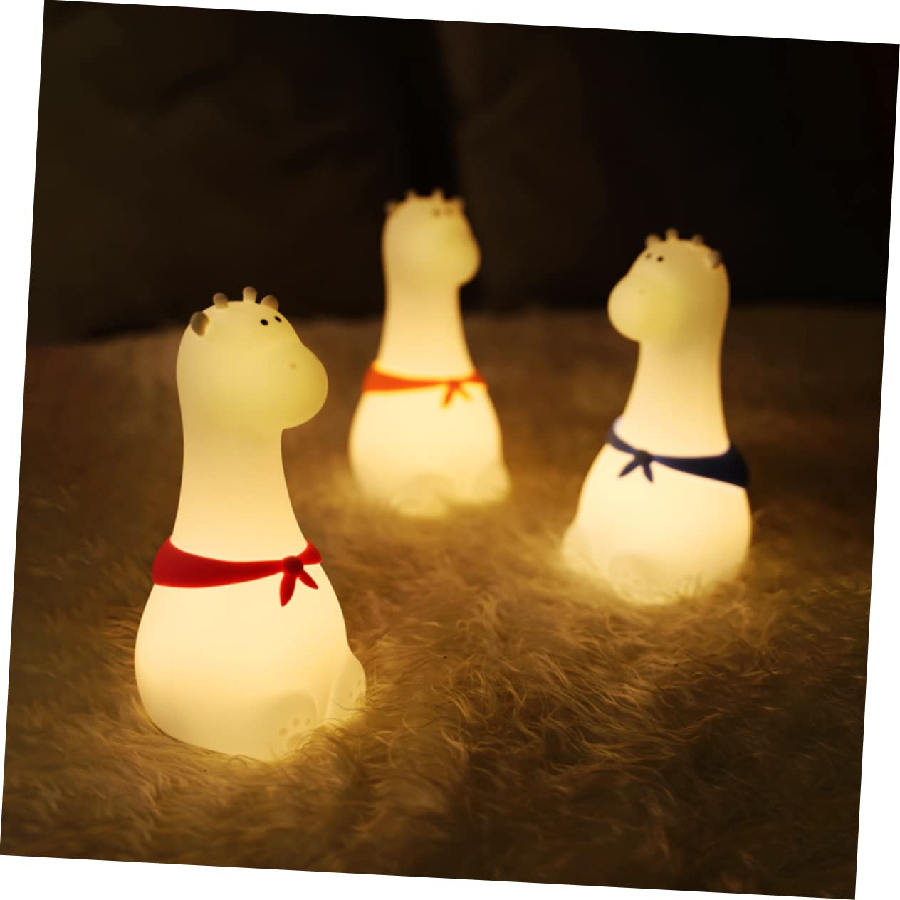 Ночник Housoutil Giraffe LED для детской комнаты USB зарядка ABS набор из 3 шт., фото №6