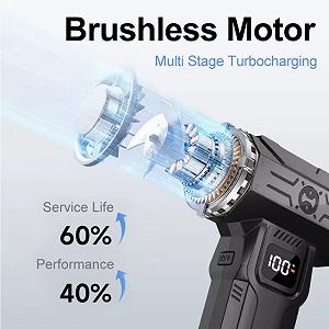 Турбовентилятор Violent HF-86 Turbo Jet Fan 150000 RPM c экраном, Black synthetic.ua - Фото 1