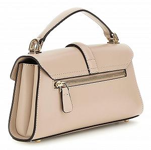 Сумка з верхньою ручкою GUESS Queensland Flap Simply Taupe synthetic.ua - Фото 1